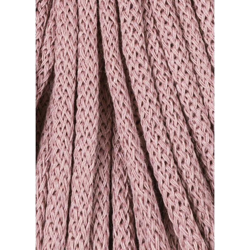 Bobbiny Baumwollkordel 5 mm, 100 Meter in Mauve | Nahaufnahme