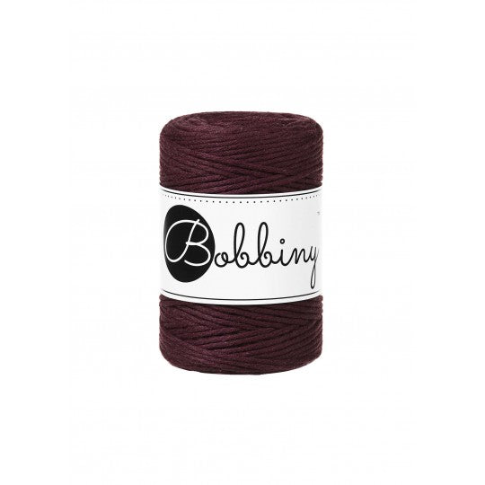 Bobbiny Makramee Kordel 1,5mm 100m | Burgundy