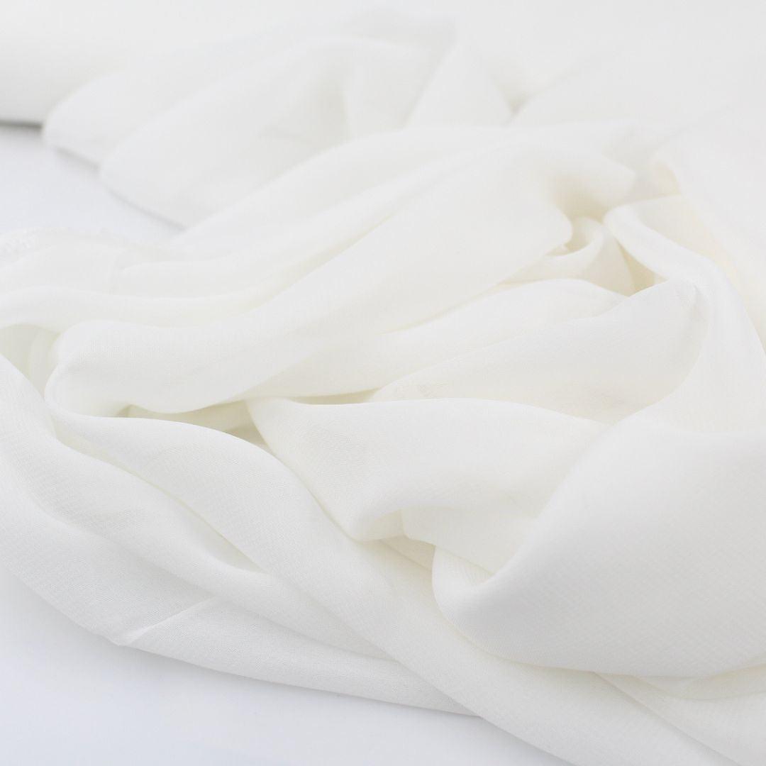 Chiffon uni | Ecru - Stofftime