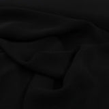 Chiffon uni | Schwarz - Stofftime