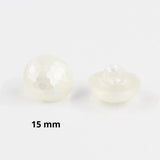 Facettierter Knopf in Perlenoptik - Stofftime