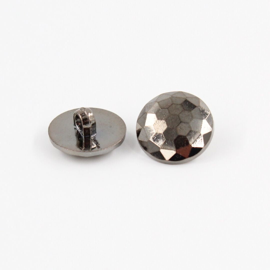 Facettierter Kunststoffknopf | 20 mm - Stofftime