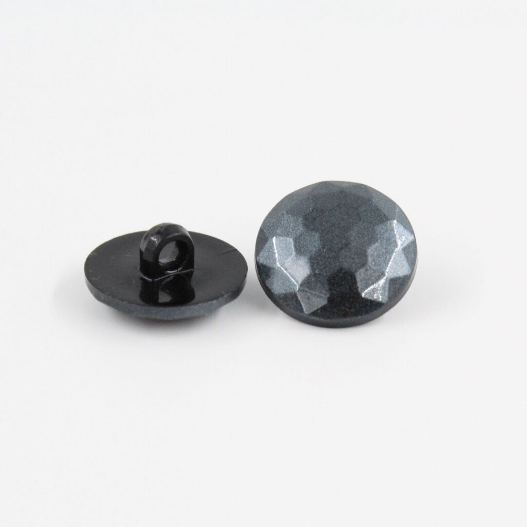 Facettierter Kunststoffknopf | 20 mm - Stofftime