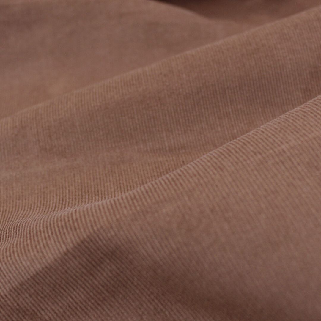 Feincord aus Baumwolle | Schokobraun - Stofftime