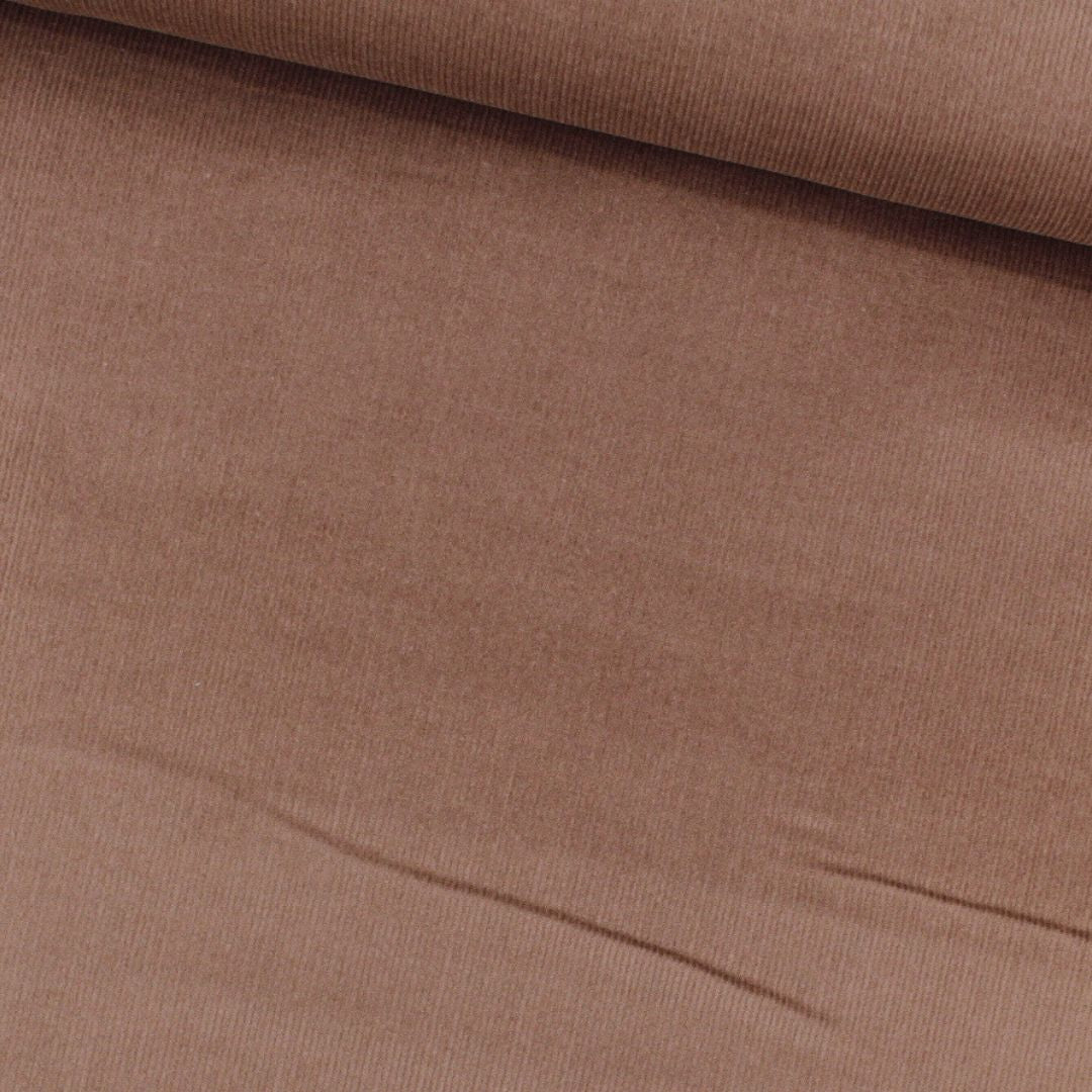 Feincord aus Baumwolle | Schokobraun - Stofftime