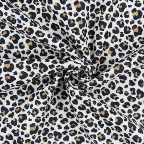 Feincord Leopardenmuster - Stofftime