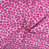 Flanellstoff Leopardenmuster Pink - Stofftime