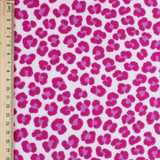 Flanellstoff Leopardenmuster Pink - Stofftime