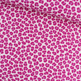 Flanellstoff Leopardenmuster Pink - Stofftime
