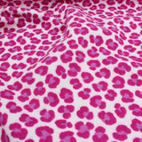 Flanellstoff Leopardenmuster Pink - Stofftime