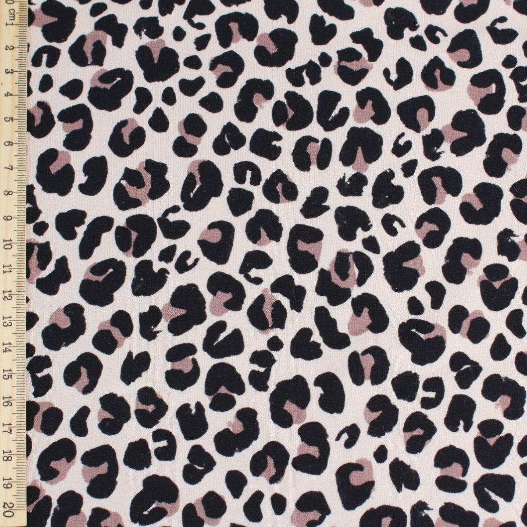 French Terry Leopardenmuster - Stofftime