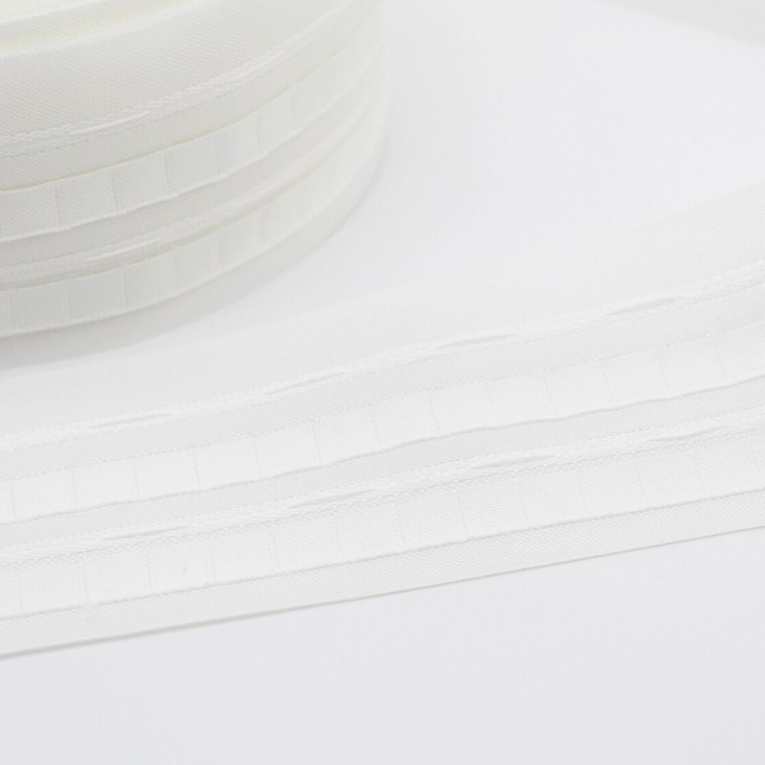 Gardinen Faltenband 70mm Weiß | ab 1 Meter - Stofftime