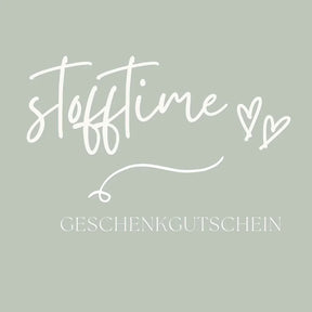 Geschenkgutschein von Stofftime.de - Stofftime