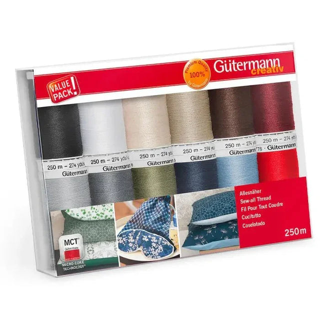 Gütermann Allesnäher - Set 12x250m - Stofftime