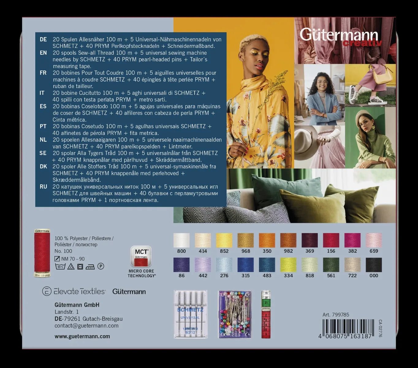 Gütermann Fashion - Box Allesnäher | 20x100m - Stofftime