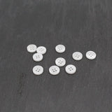 Hemdknöpfe 10 mm – Set 10 Stück | Weiß - Stofftime