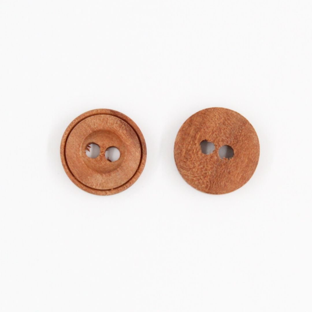 Holzknopf 2 Löcher | 22 mm - Stofftime