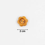 Holzknopf Blume | 1 Stück - Stofftime