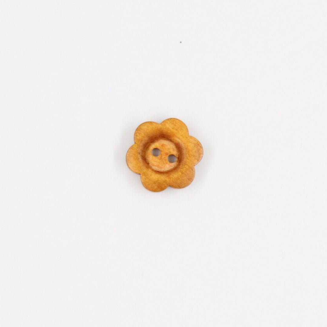 Holzknopf Blume | 1 Stück - Stofftime