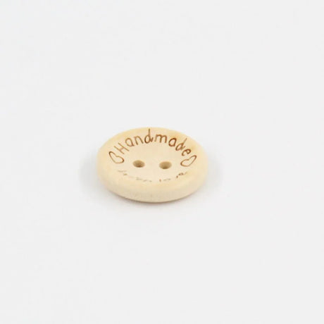 Holzknopf Handmade with love | 1 Stück - Stofftime