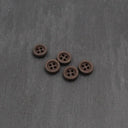 Holzknöpfe 10 mm – Set 5 Stück | Bunt | 4 - Loch - Knöpfe - Stofftime