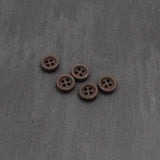 Holzknöpfe 10 mm – Set 5 Stück | Bunt | 4 - Loch - Knöpfe - Stofftime