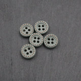 Holzknöpfe 10 mm – Set 5 Stück | Bunt | 4 - Loch - Knöpfe - Stofftime