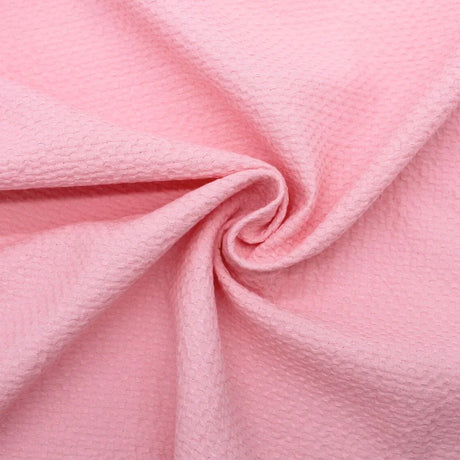 Jacquard Baumwolle Wabenstruktur | Rosa - Stofftime