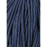 Baumwollkordel 5 mm, 100 Meter in Jeans | Nahaufnahme