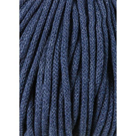 Baumwollkordel 5 mm, 100 Meter in Jeans | Nahaufnahme