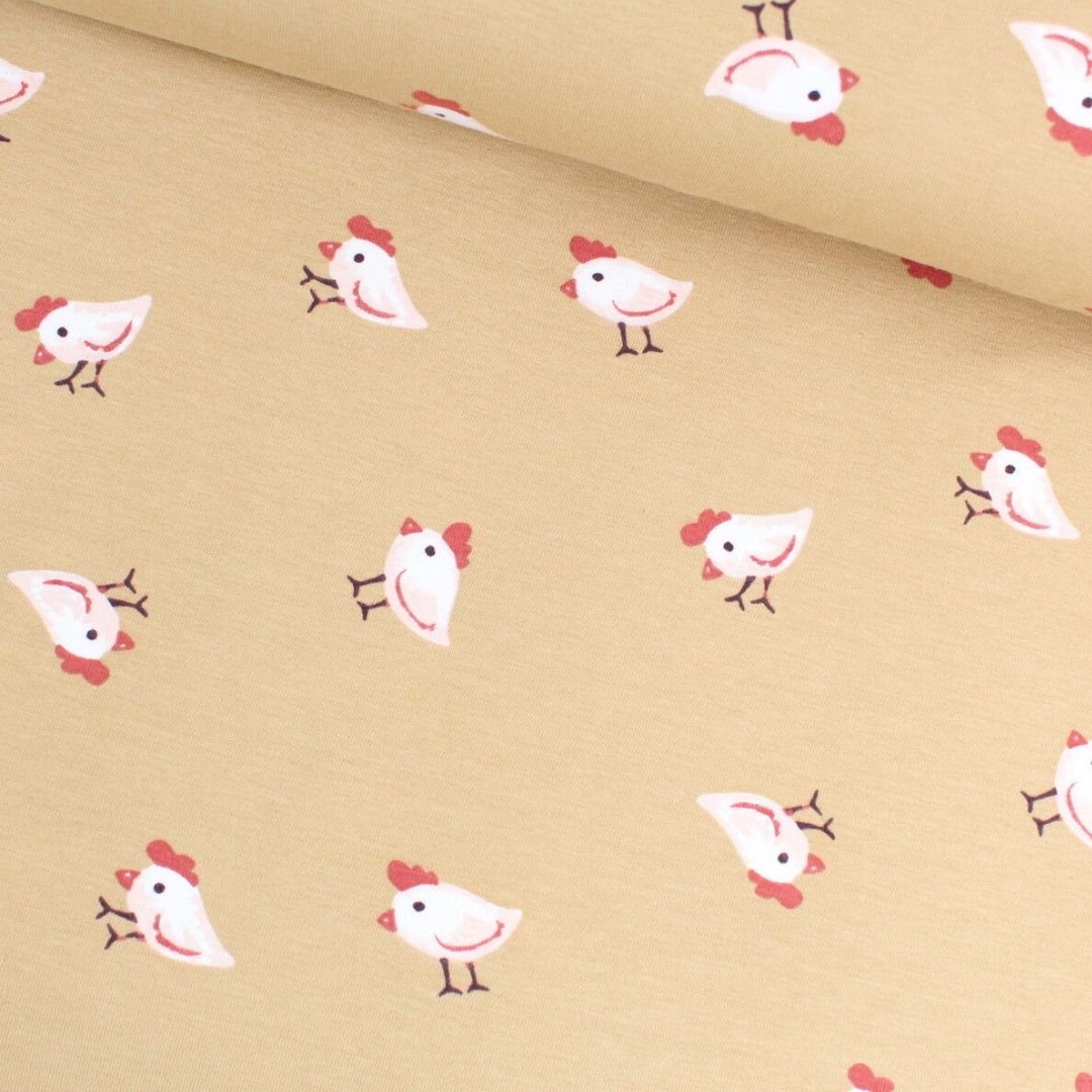 Jersey Hühner | Sandbeige - Stofftime