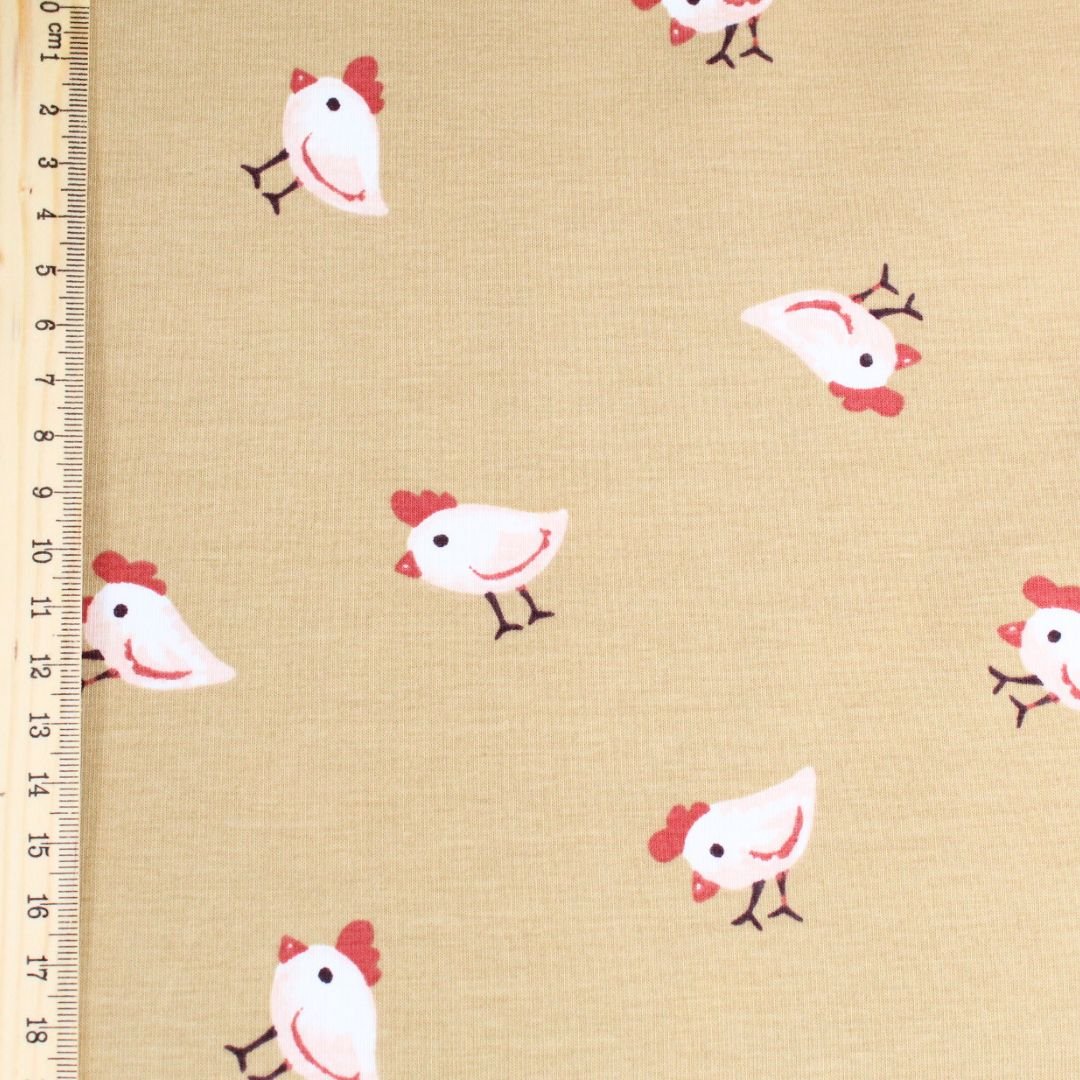 Jersey Hühner | Sandbeige - Stofftime