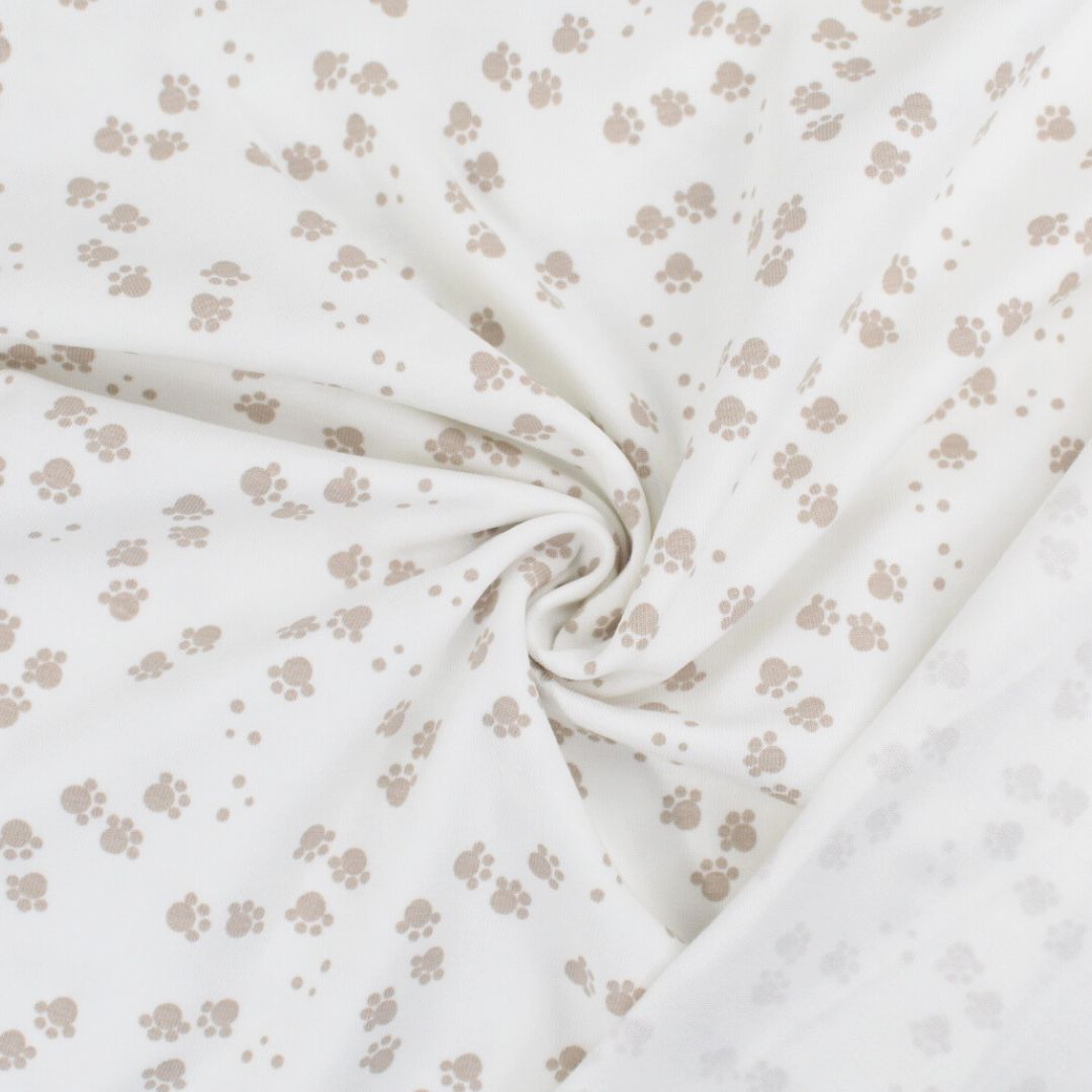Jersey Kleine Pfoten | Ecru - Stofftime