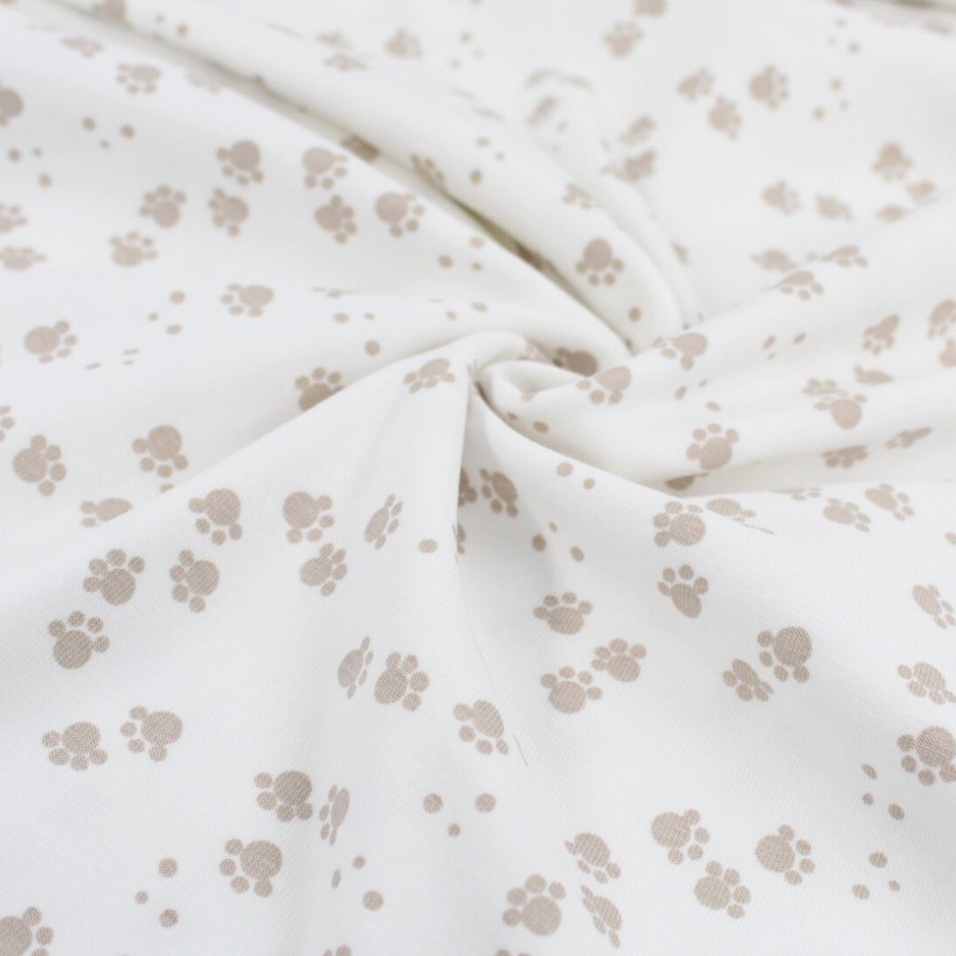 Jersey Kleine Pfoten | Ecru - Stofftime