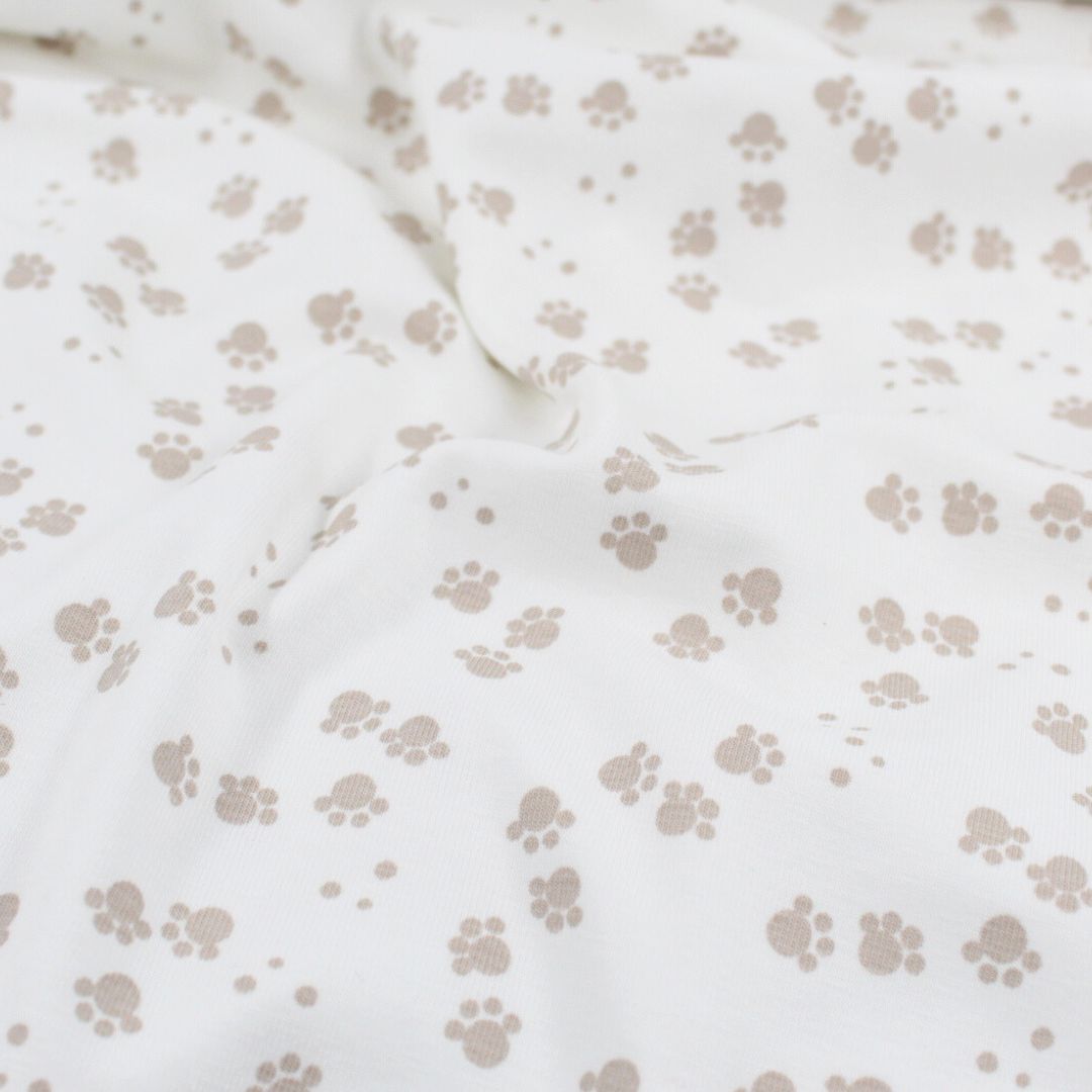 Jersey Kleine Pfoten | Ecru - Stofftime