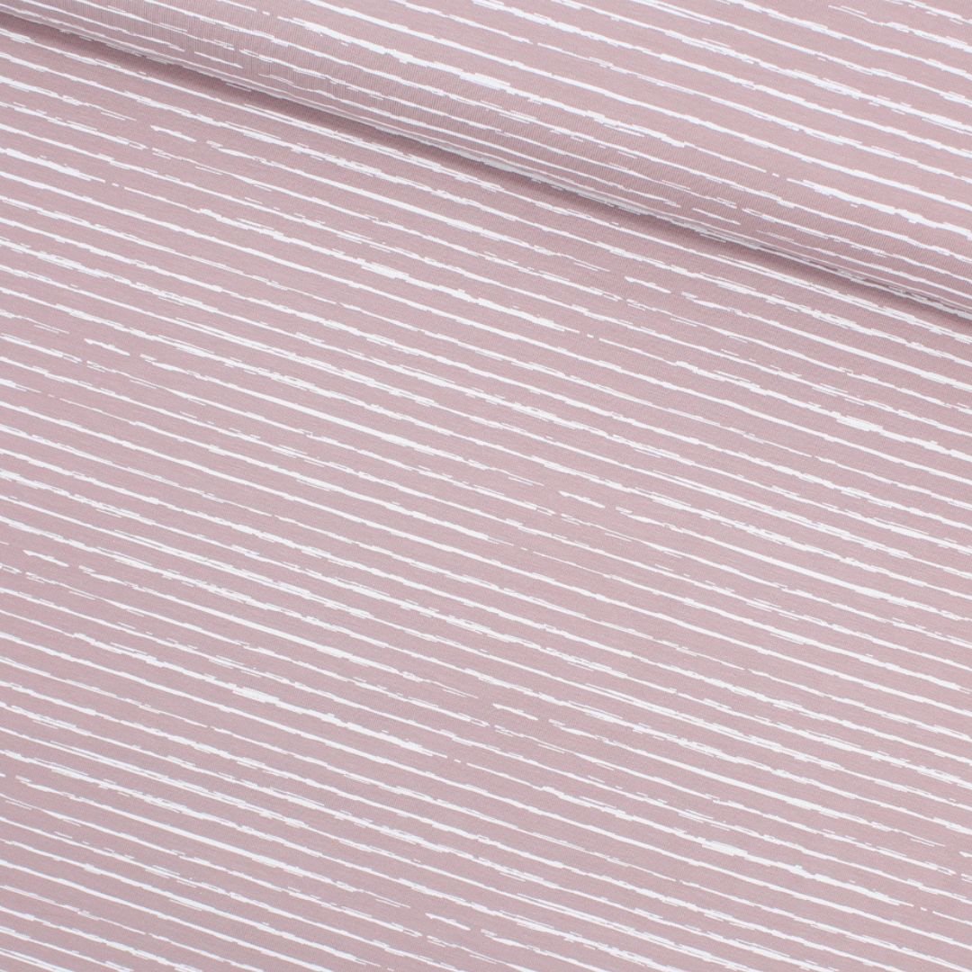 Jersey mit unregelmäßigen Streifen - Stofftime