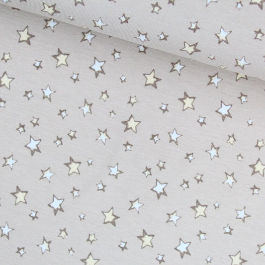 Jersey Sterne | Sand - Stofftime