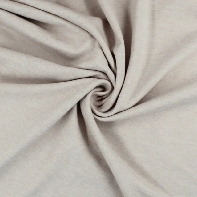 Jersey Uni | Sandbeige meliert Nr. 520 - Stofftime