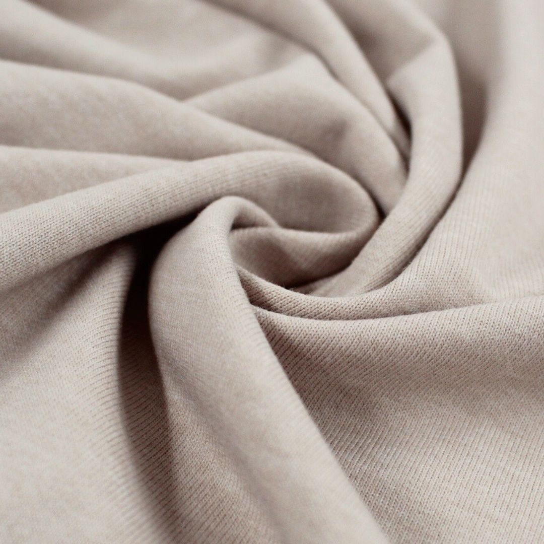 Jersey Uni | Sandbeige meliert Nr. 520 - Stofftime