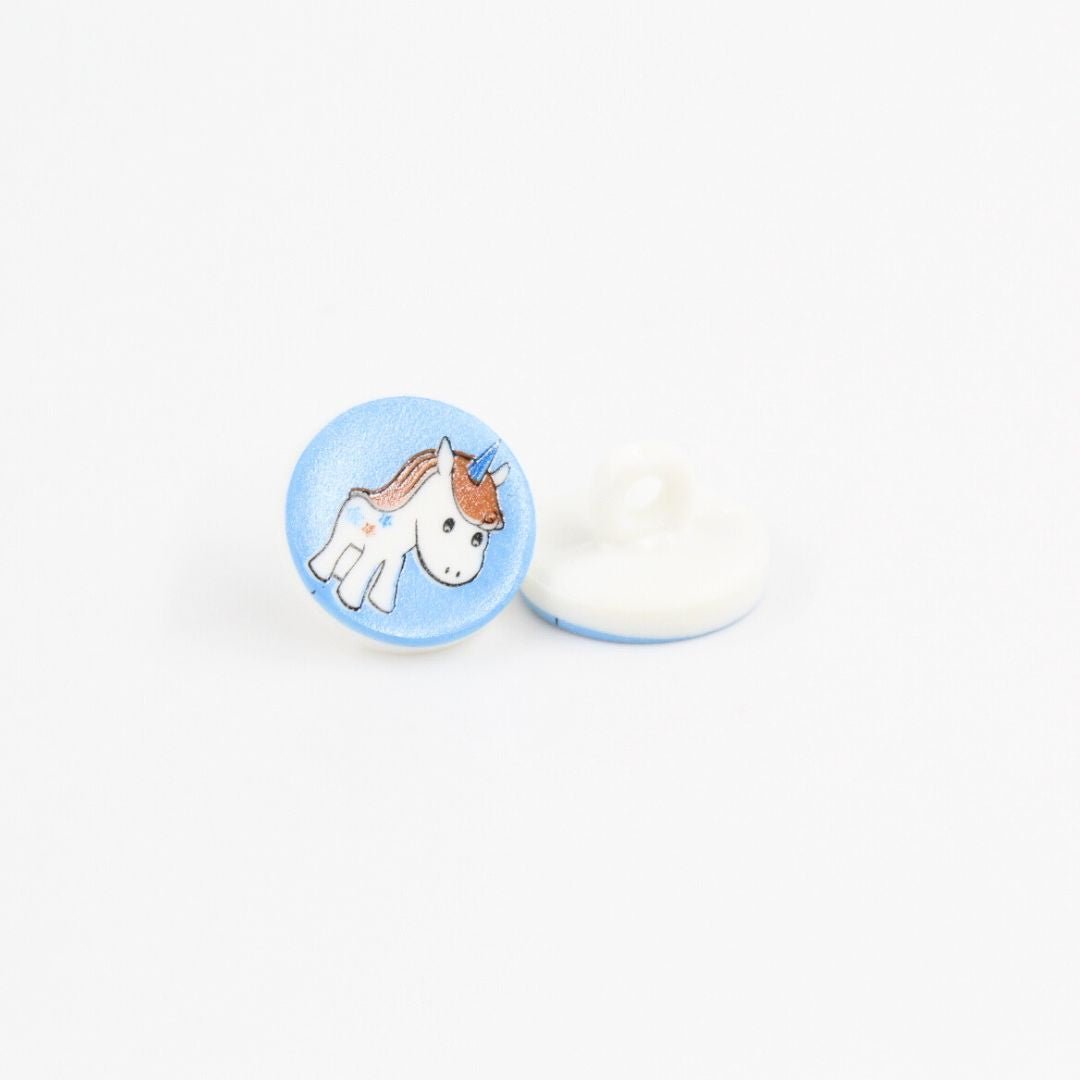 Kinderknopf Einhorn - Stofftime