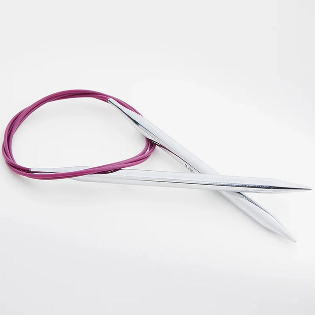 KnitPro Nova Rundstricknadeln aus Metall – hochwertige Stricknadeln mit glatten Seilverbindungen für präzises und komfortables Stricken.