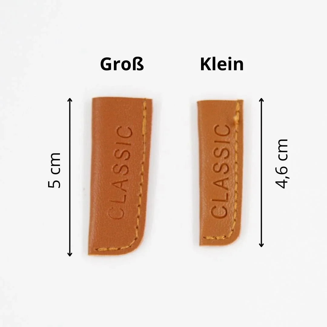 Kordelenden „Classic“ aus Kunstleder | 1 Stück - Stofftime