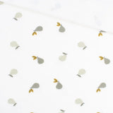 Nicki Velours Birnen | Ecru - Stofftime