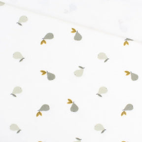Nicki Velours Birnen | Ecru - Stofftime