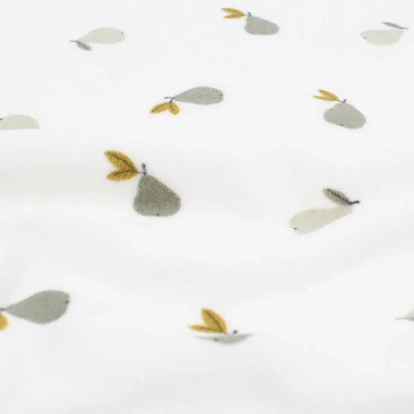 Nicki Velours Birnen | Ecru - Stofftime