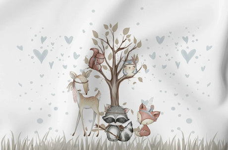 Panel aus Canvas – Waldfreunde | 36,5x43 cm - Stofftime