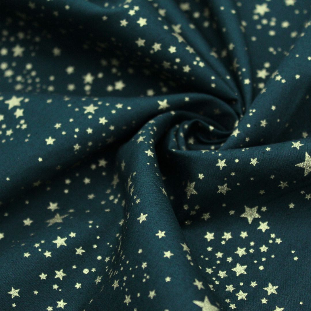 Popeline kleine Sterne | Weihnachtsstoff - Stofftime