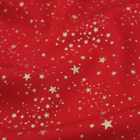 Popeline kleine Sterne | Weihnachtsstoff - Stofftime