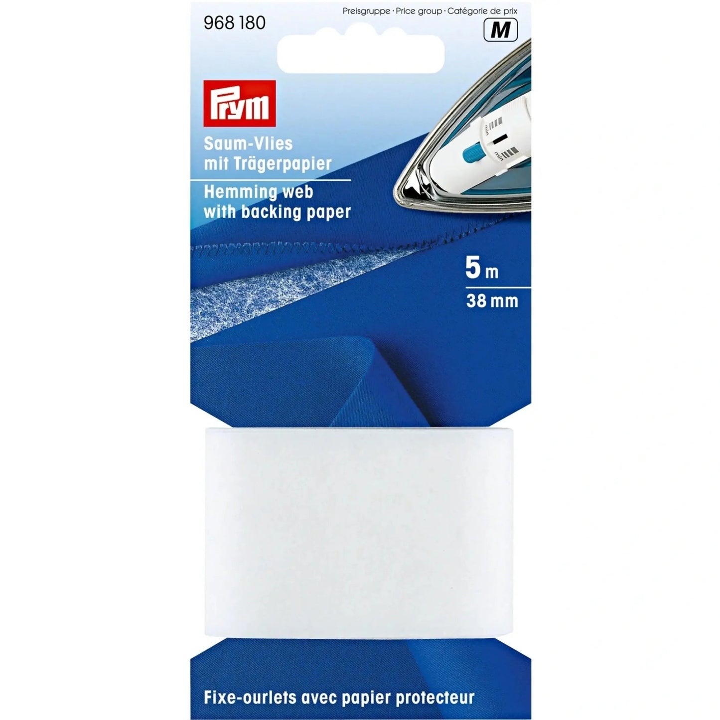 Prym Saum - Vlies mit Trägerpapier 30mm | Weiß - Stofftime