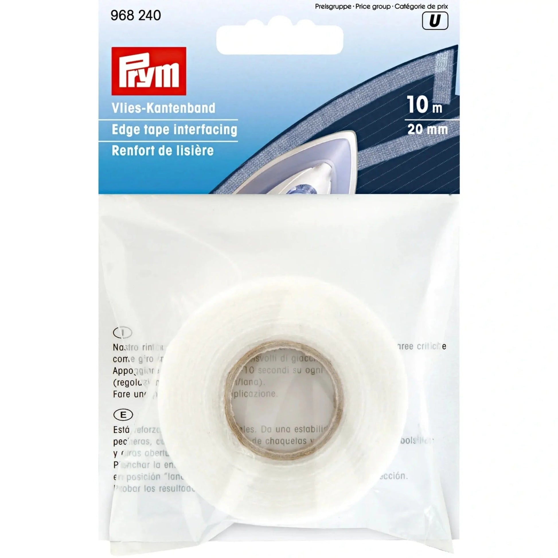 Prym Vlies - Kantenband 20mmx10m | Weiß - Stofftime